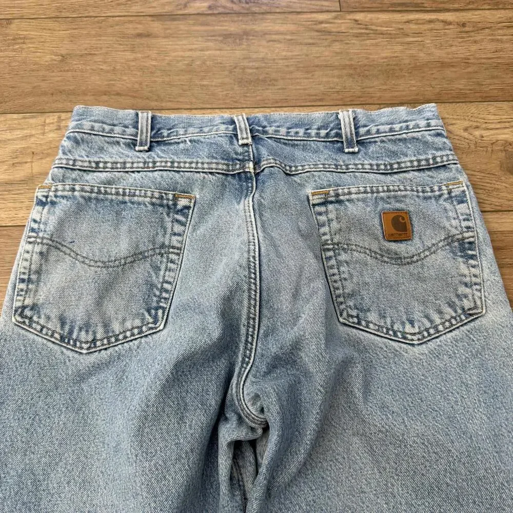 Vintage Carhartt Plaid Lined Jeans Distressed 90s Y2K - Picture 13 of 15